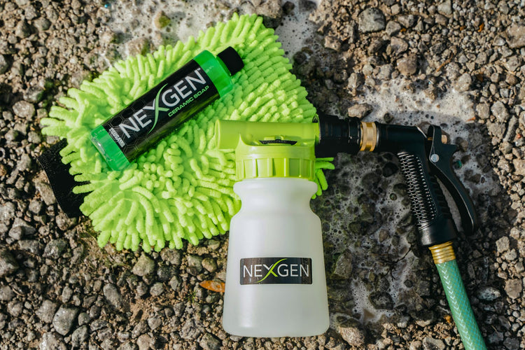 Nexgen Premium Ceramic Car Wash Soap - Build Ceramic Coating During Wash on  Cars, Trucks, Boats and Bikes - SiO2 Shampoo Works with Foam Guns