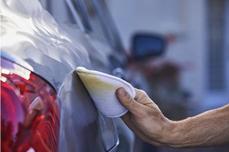 microfiber pad used on car surfaces